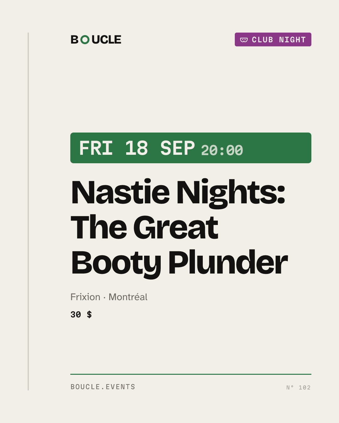 Nastie Nights: The Great Booty Plunder