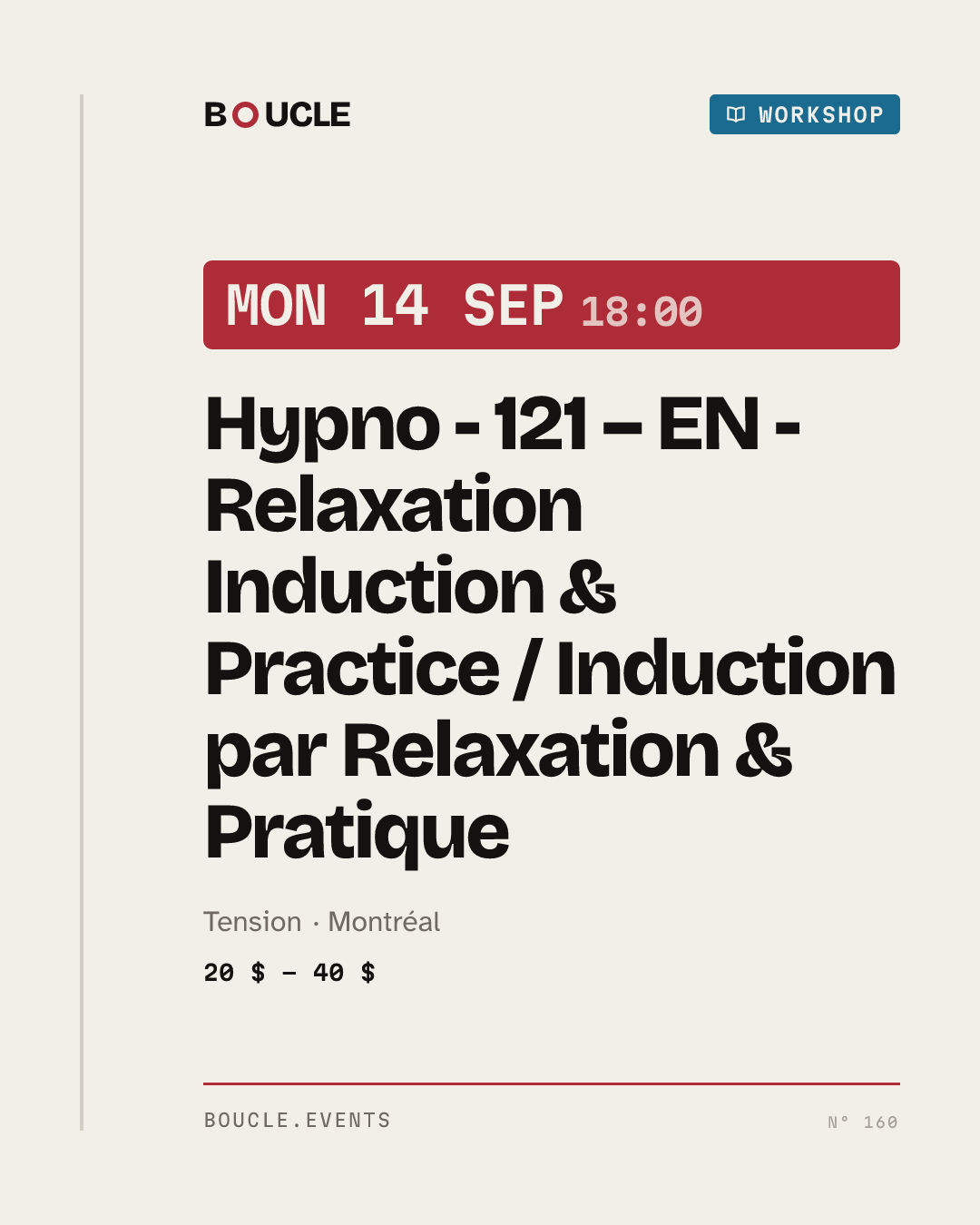 Hypno - 121 – EN - Relaxation Induction & Practice / Induction par Relaxation & Pratique