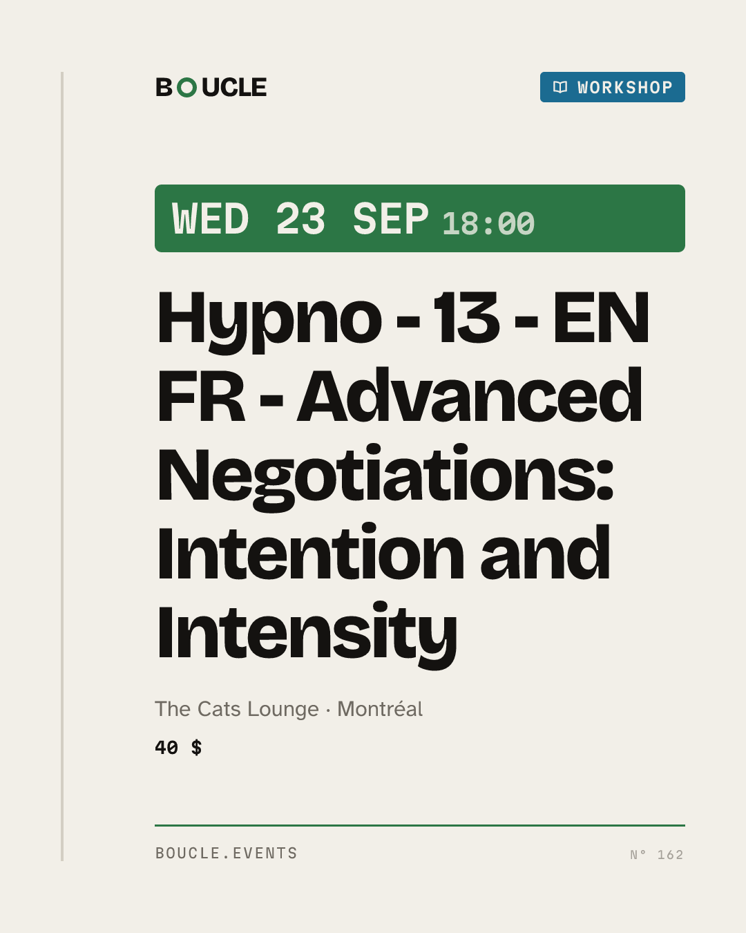 Hypno - 13 - EN FR - Advanced Negotiations: Intention and Intensity