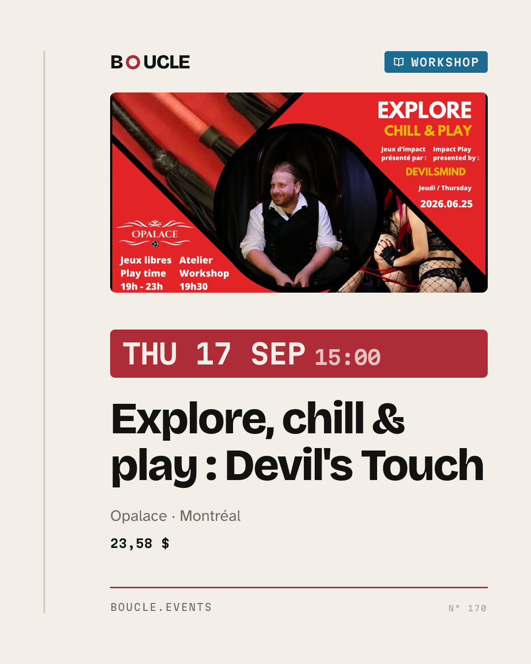 Explore, chill & play : Devil's Touch