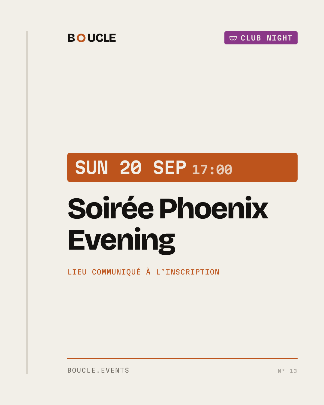 Soirée Phoenix Evening
