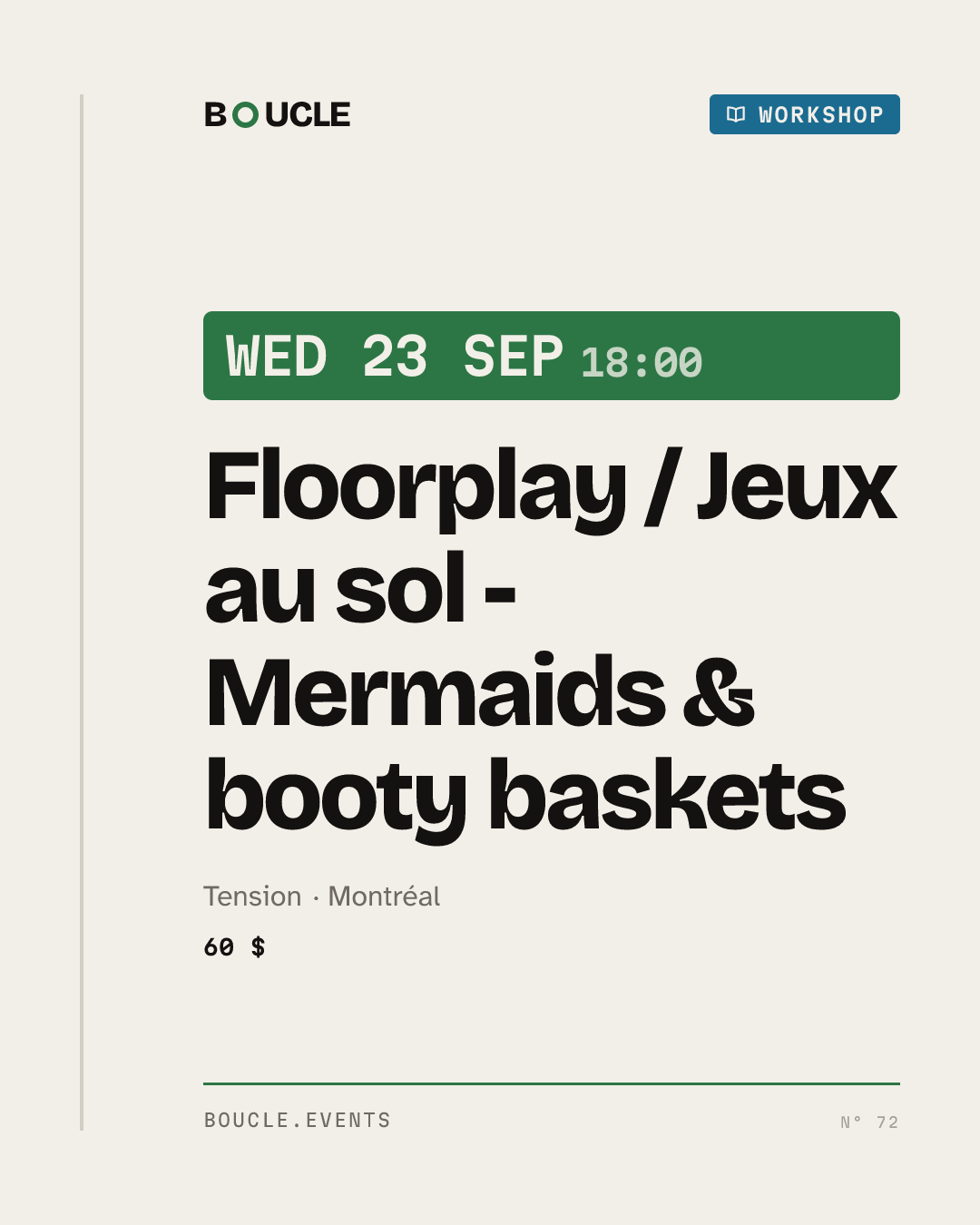 Floorplay / Jeux au sol - Mermaids & booty baskets