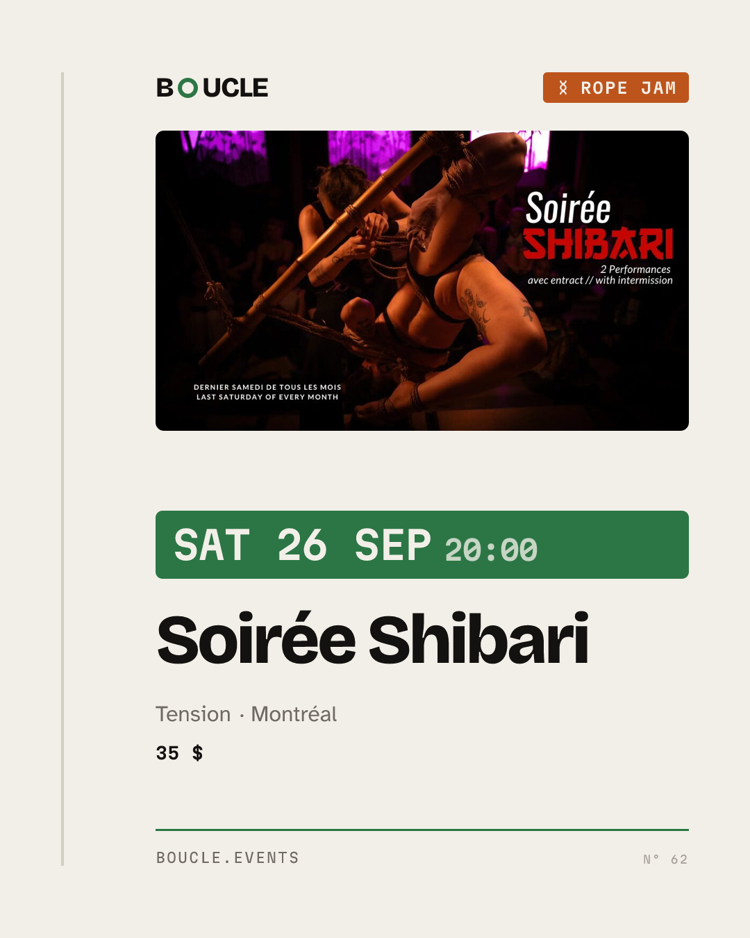 Soirée Shibari