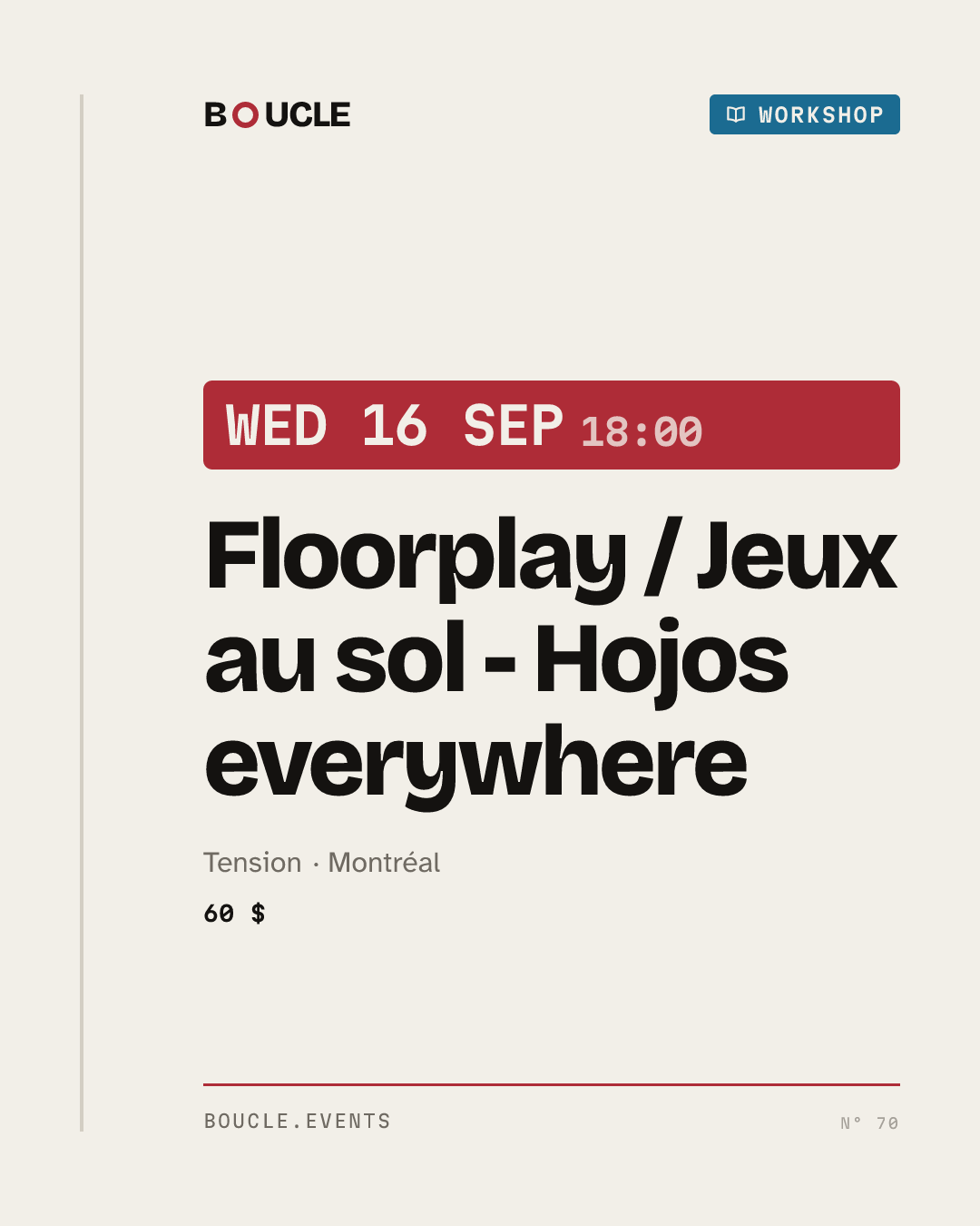 Floorplay / Jeux au sol - Hojos everywhere